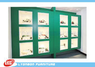 O verde pintou os armários de exposição de madeira da mostra para as ferramentas mecânicas/4200mm * 600mm *2400mm