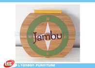 O OEM circunda a impressão do logotipo da gravura de madeira de Hangable, logotipo de madeira/chapas