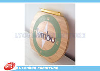 O OEM circunda a impressão do logotipo da gravura de madeira de Hangable, logotipo de madeira/chapas
