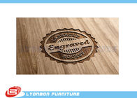 Logotipo de madeira da gravura do CNC da exposição durável/sinal de madeira da etiqueta para a exposição